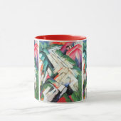 Berge (Landschaft) von Franz Marc, Vintage Kunst Tasse (Zentrum)