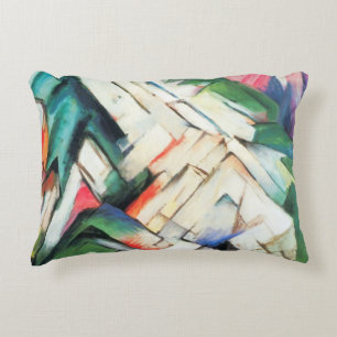 Berge (Landschaft) von Franz Marc, Vintage Kunst Zierkissen