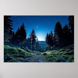 Berge Landschaftsmedizin Serene Poster
