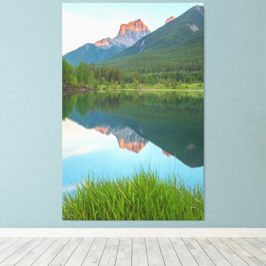 Berge Leinwanddruck (Insitu (Holzboden))