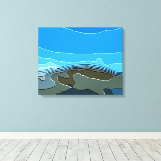 BERGE LEINWANDDRUCK (Insitu (Holzboden))