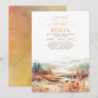 Berge Ließ die Adventure Begin Fall Baby Dusche