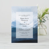 Berge malerische Landschaft Hochzeitseinladung Einladung (Stehend Vorderseite)