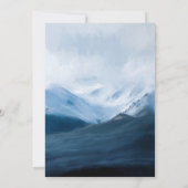 Berge malerische Landschaft Hochzeitseinladung Einladung (Rückseite)