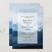 Berge malerische Landschaft Hochzeitseinladung Einladung (Vorne/Hinten)