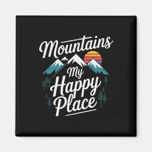 Berge Mein Glücksort Bergpfad Wandern  Magnet