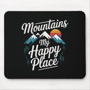 Berge Mein Glücksort Bergpfad Wandern Mousepad