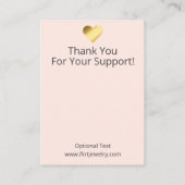 Berge mit rosa und marmorfarbenem Schmuckstück Visitenkarte (Rückseite)