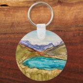Berge mit See Schlüsselanhänger (Vorderseite)