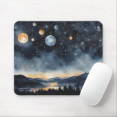 Berge mit vielen Monden Mousepad (Mit Mouse)