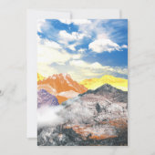 Berge (Montage von Fotos) 1 Dankeskarte (Vorderseite)