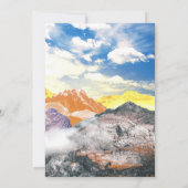 Berge (Montage von Fotos) 1 Dankeskarte (Rückseite)