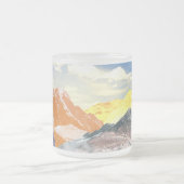 Berge (Montage von Fotos) 1 Mattglastasse (Mittel)