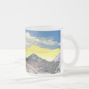 Berge (Montage von Fotos) 1 Mattglastasse