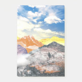 Berge (Montage von Fotos) 1 Post-it Klebezettel (Vorderseite)