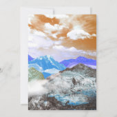 Berge (Montage von Fotos) 2 Dankeskarte (Rückseite)