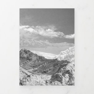 Berge (Montage von Fotos) 3 Dreifach Gefaltete Urlaubskarte