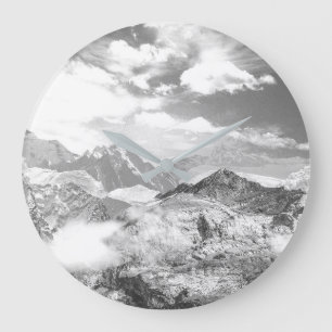 Berge (Montage von Fotos) 3 Große Wanduhr