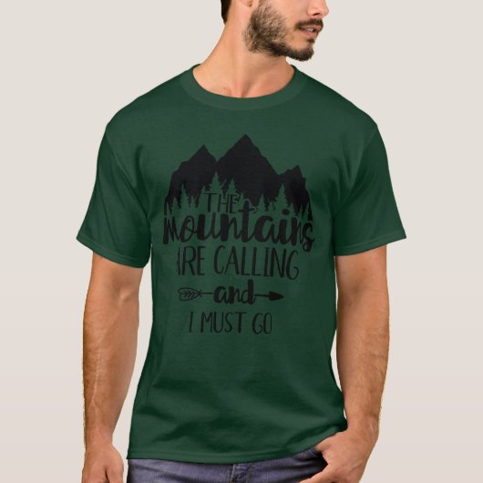 Berge Motivational 80er Junge T-Shirt (Vorderseite)