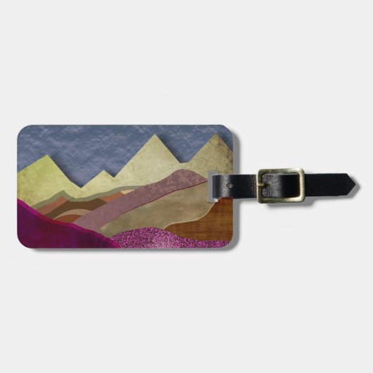 Berge Mulberry Gepäckanhänger (Vorderseite horizontal)