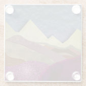 Berge Mulberry Glasuntersetzer (Rückseite)