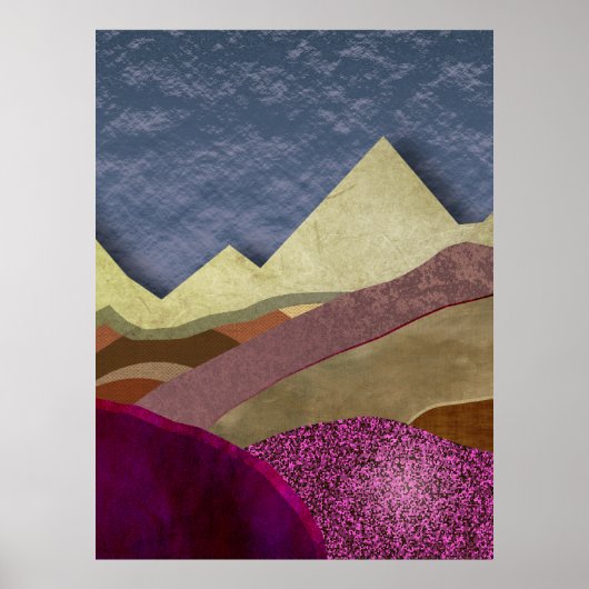 Berge Mulberry Poster (Vorne)