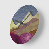 Berge Mulberry Runde Wanduhr (Winkel)