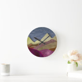 Berge Mulberry Runde Wanduhr (Zuhause)