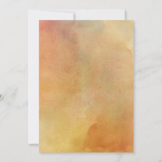 Berge Natur Fall Landschaft Hochzeit Einladung (Rückseite)