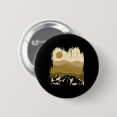 Berge Natur Sonne Outdoor Klettern Camping  Button (Vorne & Hinten)