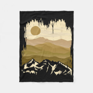 Berge Natur Sonne Outdoor Klettern Camping Fleecedecke