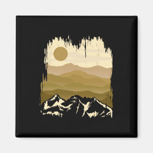 Berge Natur Sonne Outdoor Klettern Camping  Magnet