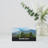 Berge Naturlandschaft Kunst schwarzen Brunnens Visitenkarte (Stehend Vorderseite)