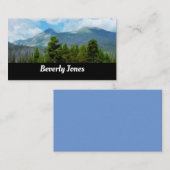 Berge Naturlandschaft Kunst schwarzen Brunnens Visitenkarte (Vorne/Hinten)