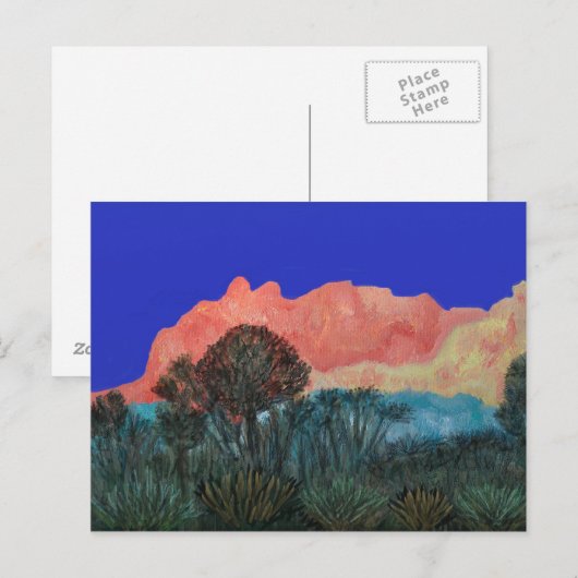 Berge Ojai Postkarte (Vorne/Hinten)