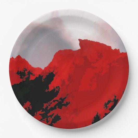 BERGE PAPPTELLER (Vorderseite)