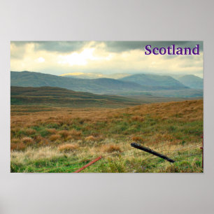 Berge Perthshire, Schottland Poster