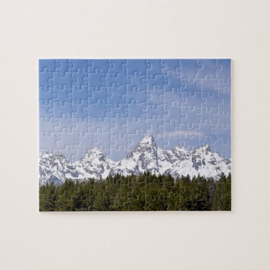Berge, Pinienbäume und Blauer Himmel - 8 x 10 Zoll Puzzle (Horizontal)