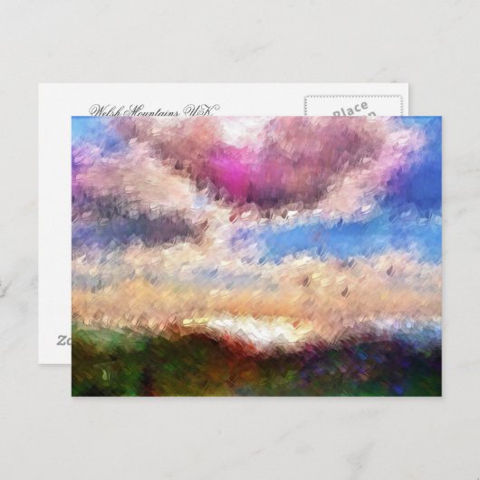 BERGE POSTKARTE (Vorne/Hinten)