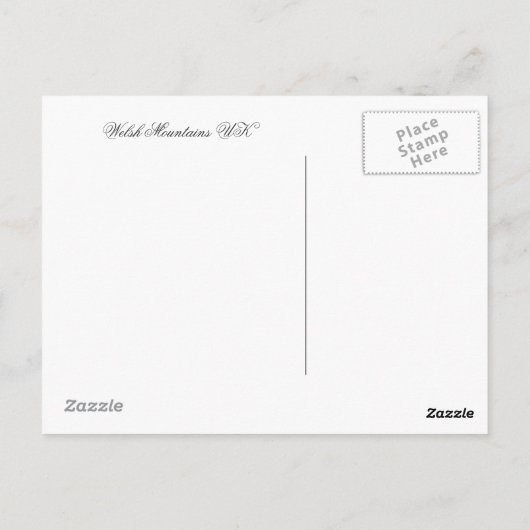 BERGE POSTKARTE (Rückseite)