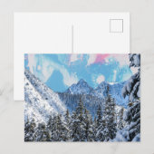 Berge Postkarte (Vorne/Hinten)