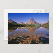 Berge reflektieren in ruhige Zwei-Medici-See in Postkarte (Vorne/Hinten)