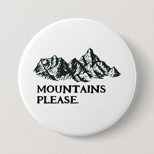 Berge rufen button (Vorderseite)