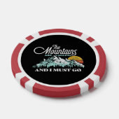 Berge rufen Ich muss Retro 80er gehen Pokerchips (Einzeln)