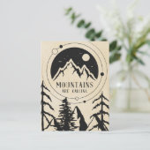 Berge rufen postkarte (Stehend Vorderseite)