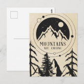 Berge rufen postkarte (Vorne/Hinten)