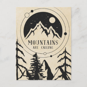Berge rufen postkarte