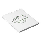 Berge rufen und schneebedeckte Berge Notizblock (angewinkelt)