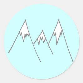 Berge Runder Aufkleber