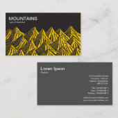 Berge - Schwarzes mit Bernstein Visitenkarte (Vorne/Hinten)